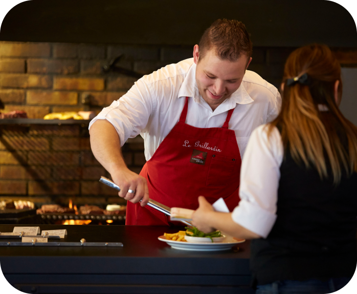 Service agréable et convivial au restaurant Courtepaille à Beaune