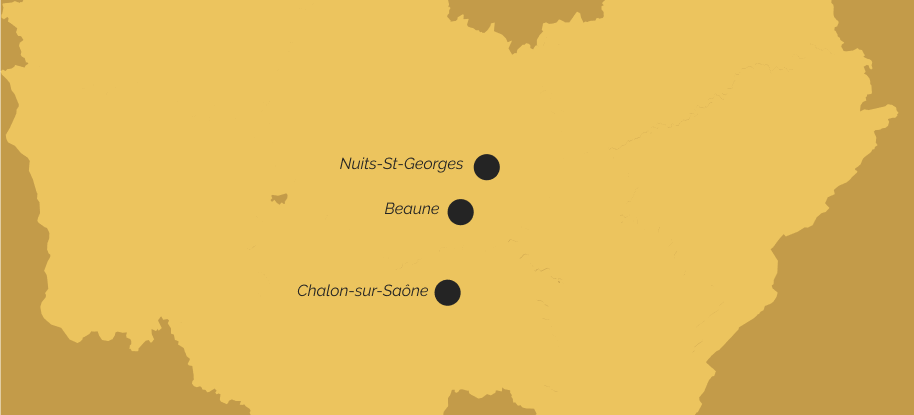 Carte de la Bourgogne-Franche-Comté montrant l'implantation des établissements du Groupe Desfossey