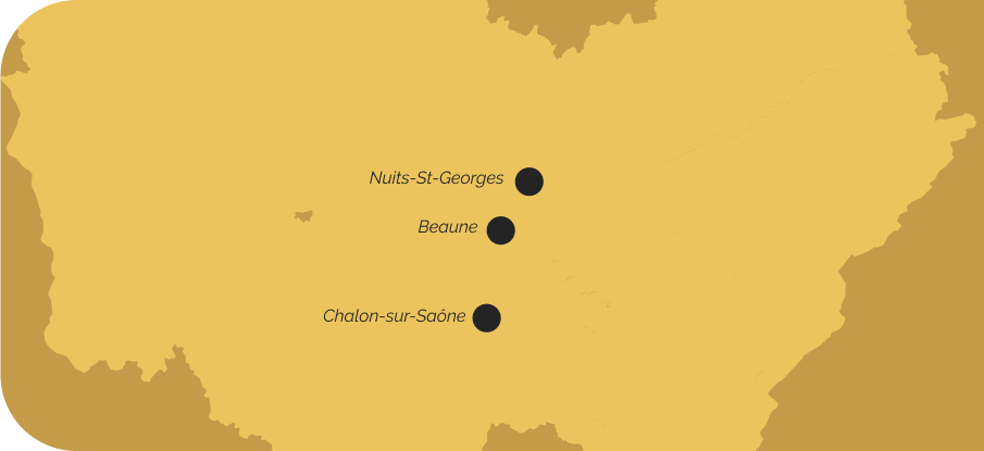 Carte de la Bourgogne-Franche-Comté montrant l'implantation des établissements du Groupe Desfossey